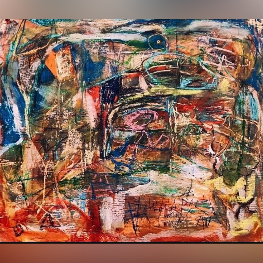 Abstract Multicolor Canvas Art